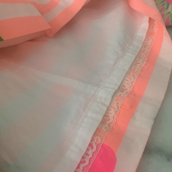 Lilly Pulitzer Mini Shift Dress Sleeveless 4 Tangerine orange and pink - Picture 8 of 9